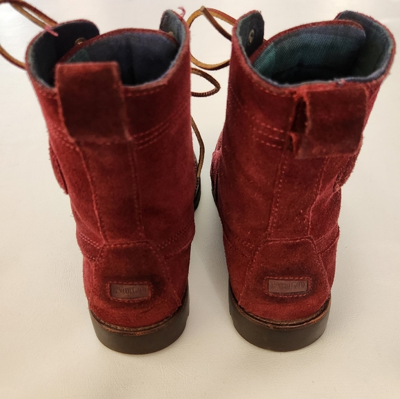 Polo Ralph Lauren Ranger Burgundy Lace-Up Boots - Picture 10 of 15